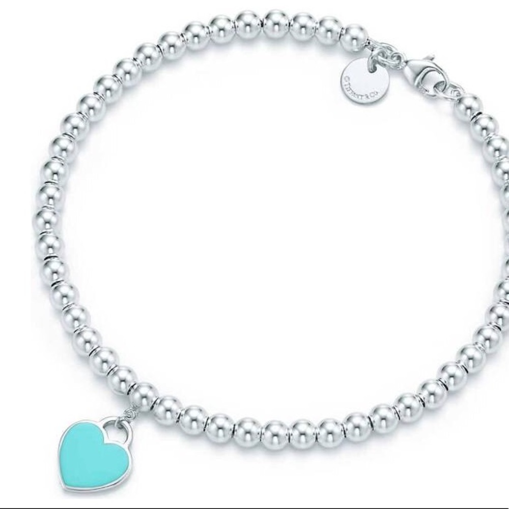 Tiffany & Co Teal Heart Bracelet